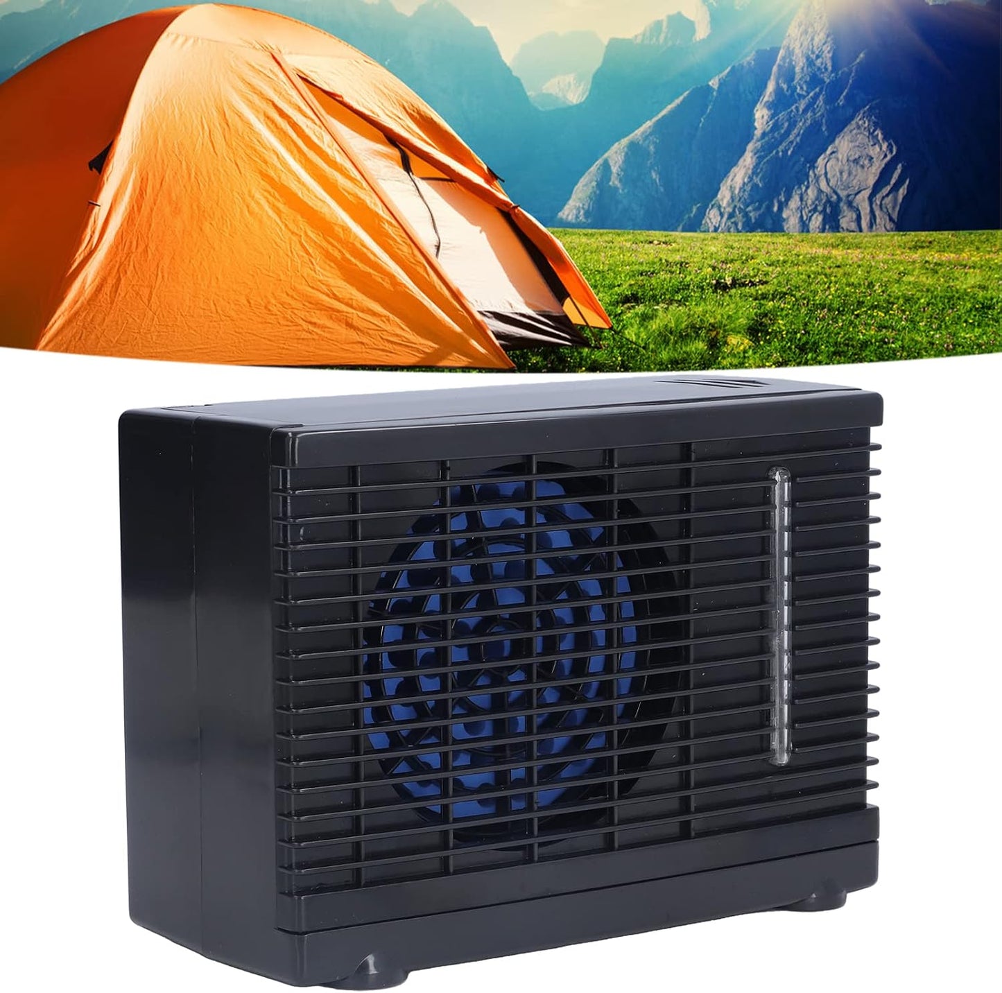  Climatiseur Portable 12V, Ventilateur Brumisateur Compact, 35W Faible Consommation Électrique, Réservoir D’Eau Froide - Fonctionnement Silencieux, Refroidissement Rapide,