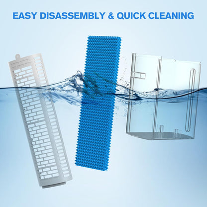  Climatiseur Portable Sans Ventilation, Réservoir D'eau De 1200 Ml Et 4 Glacières, Facile à Nettoyer, Ventilateur Tour Portable Pour Bureau, Cuisine, Salon06