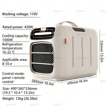  Climatiseur D’extérieur Portable Camping-Car,Système Climatisation Nomade Silencieux,Commande Tactile Et Minuterie,pour Tente Chambre Voiture SUV Et Bus Loisirs Onlycooling