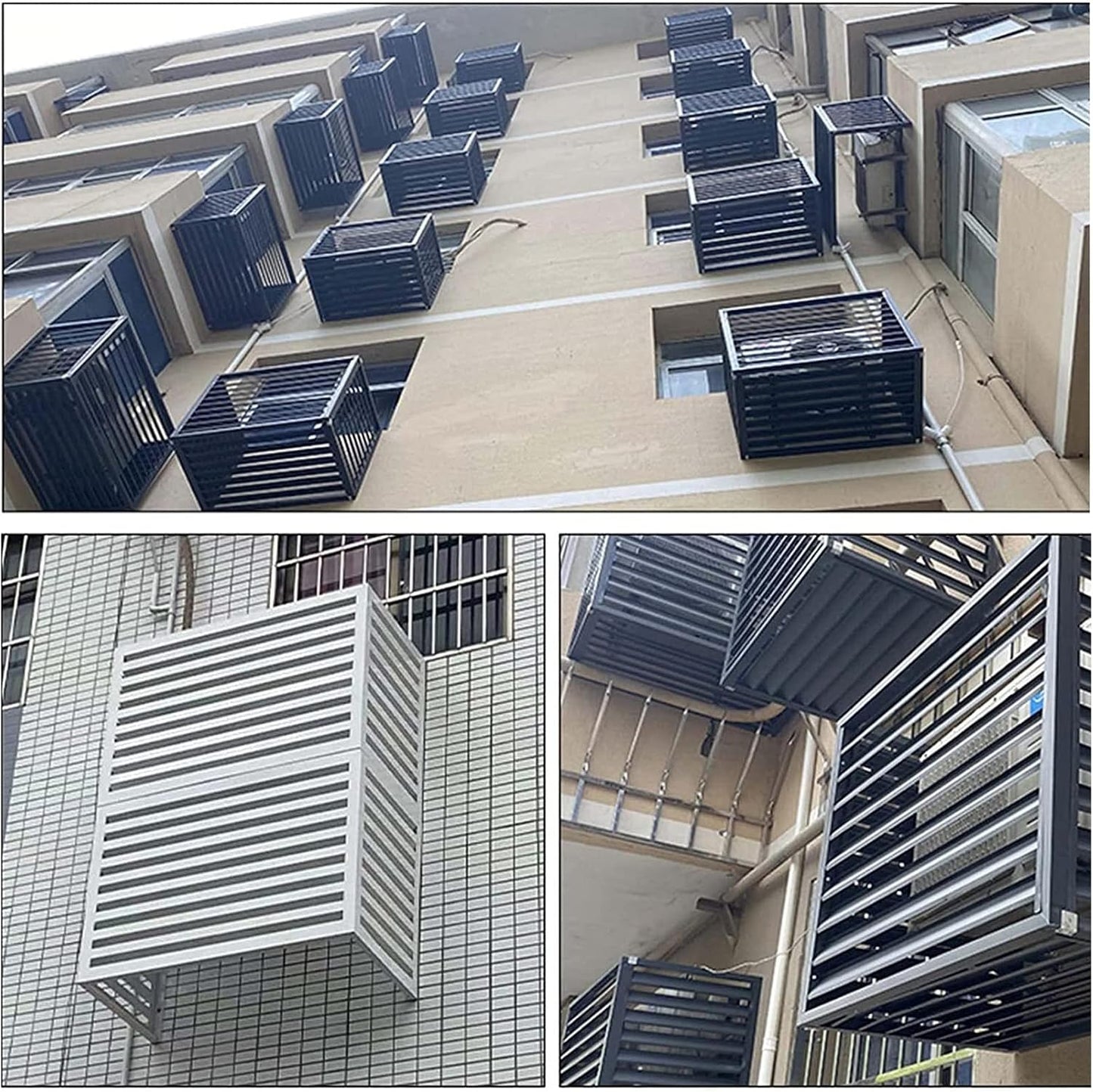 GENERIC Housse De Climatiseur D'extérieur - Protège L'unité De Climatisation Contre Les Dommages Causés Par Les Intempéries - Dissimule Les Unités Disgracieuses - Housse Durable Et Imperméable Pour Le