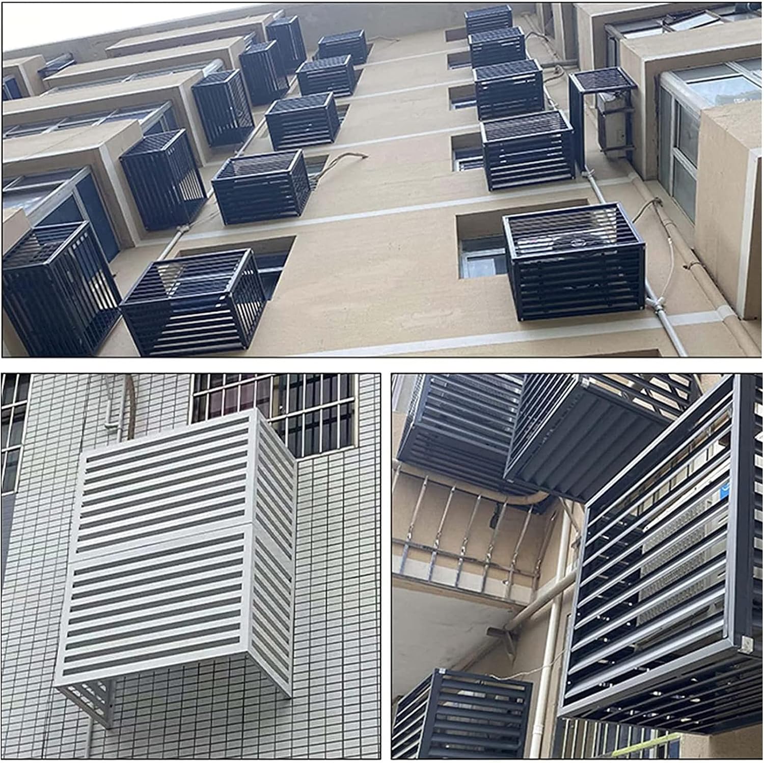 GENERIC Housse De Climatiseur D'extérieur - Protège L'unité De Climatisation Contre Les Dommages Causés Par Les Intempéries - Dissimule Les Unités Disgracieuses - Housse Durable Et Imperméable Pour Le