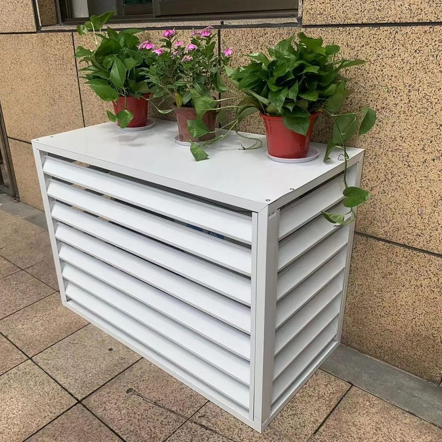 GENERIC Housse De Protection Pour Climatiseur Extérieur, Anti-vol, Protection Contre Les Intempéries, Protection Pour Climatisation