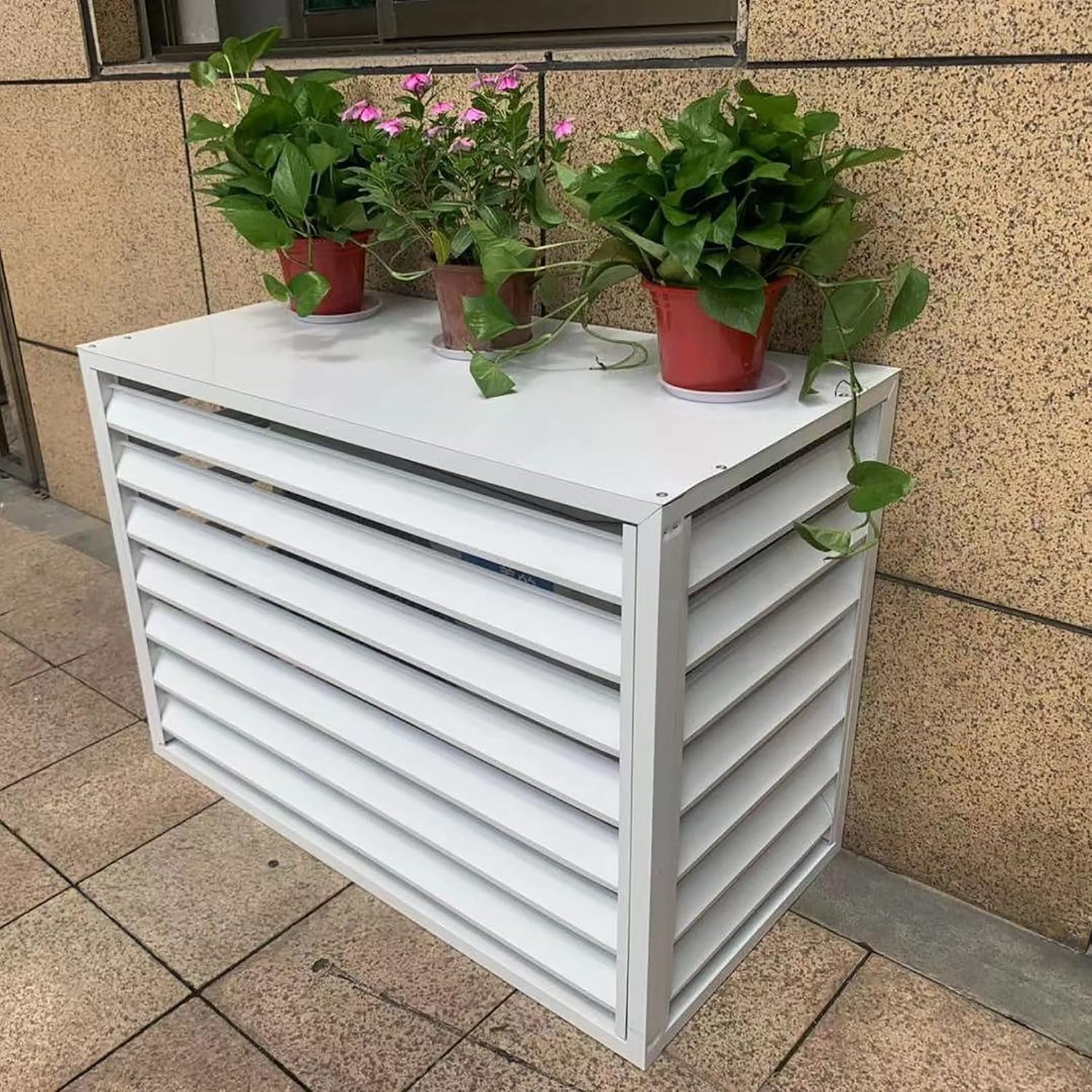 GENERIC Housse De Protection Pour Climatiseur Extérieur, Anti-vol, Protection Contre Les Intempéries, Protection Pour Climatisation