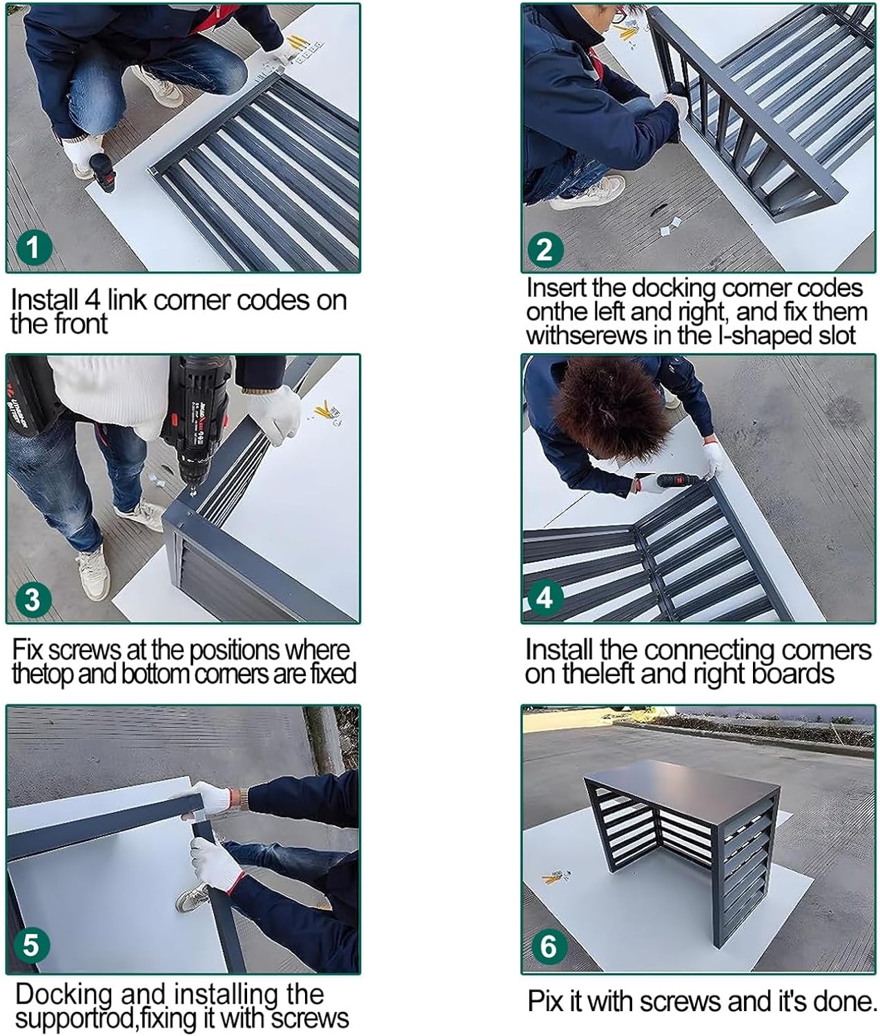 GENERIC Housse De Protection En Aluminium Pour Climatiseur Extérieur - Mini Condensateur Divisé - Résistant Aux Intempéries - Pour 2 Systèmes 3P - Blanc Et Design élégant