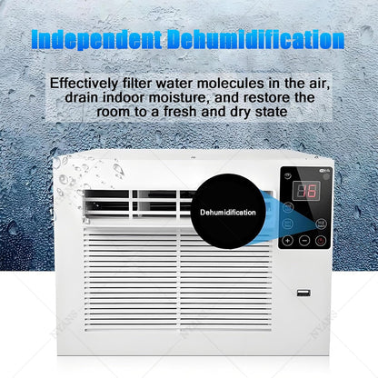 GENERIC Climatiseur Portable, Déshumidificateur à Refroidissement Rapide Pour Chambre à Coucher, Cuisine, Maison De Location, Dortoir, Sans Unité Extérieure, Moustiquaire Incluse