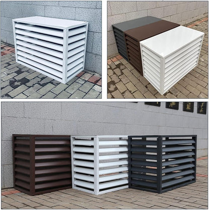 GENERIC Housse En Aluminium De Qualité Supérieure Pour Climatiseur – Protection De L'unité De Climatisation Extérieure – Clôture D'intimité Et Boîtier De Poubelle – Housse De Condensateur Résistante Aux