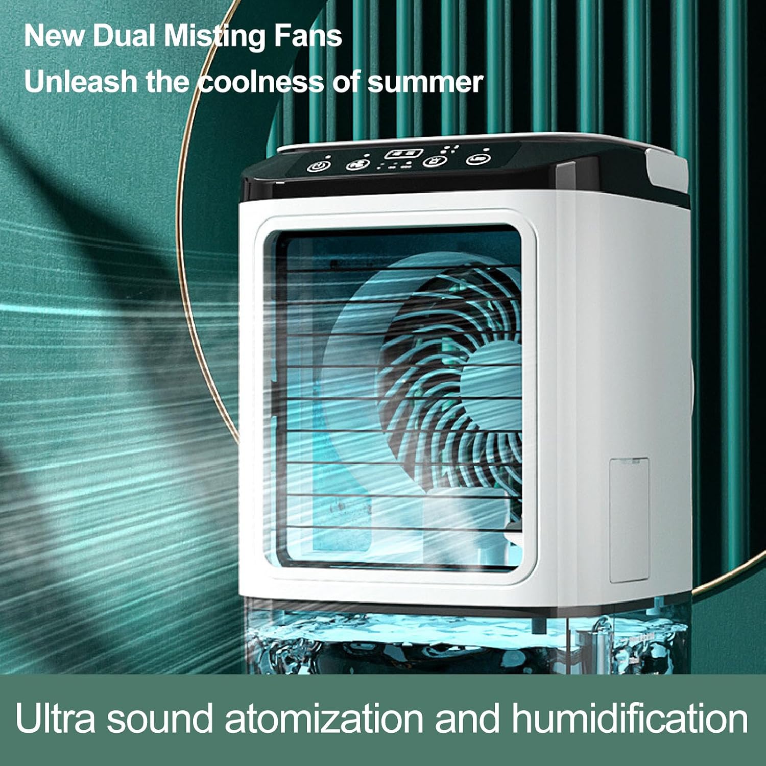  Mini Climatiseur 12W 900 Ml Réservoir D'eau USB Mumidification De Brume à Air Portable Pour Le Bureau Du Bureau à Domicile