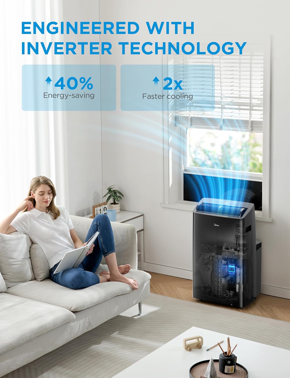  Midea MAP14HS1TBL-A Climatiseur Mobile