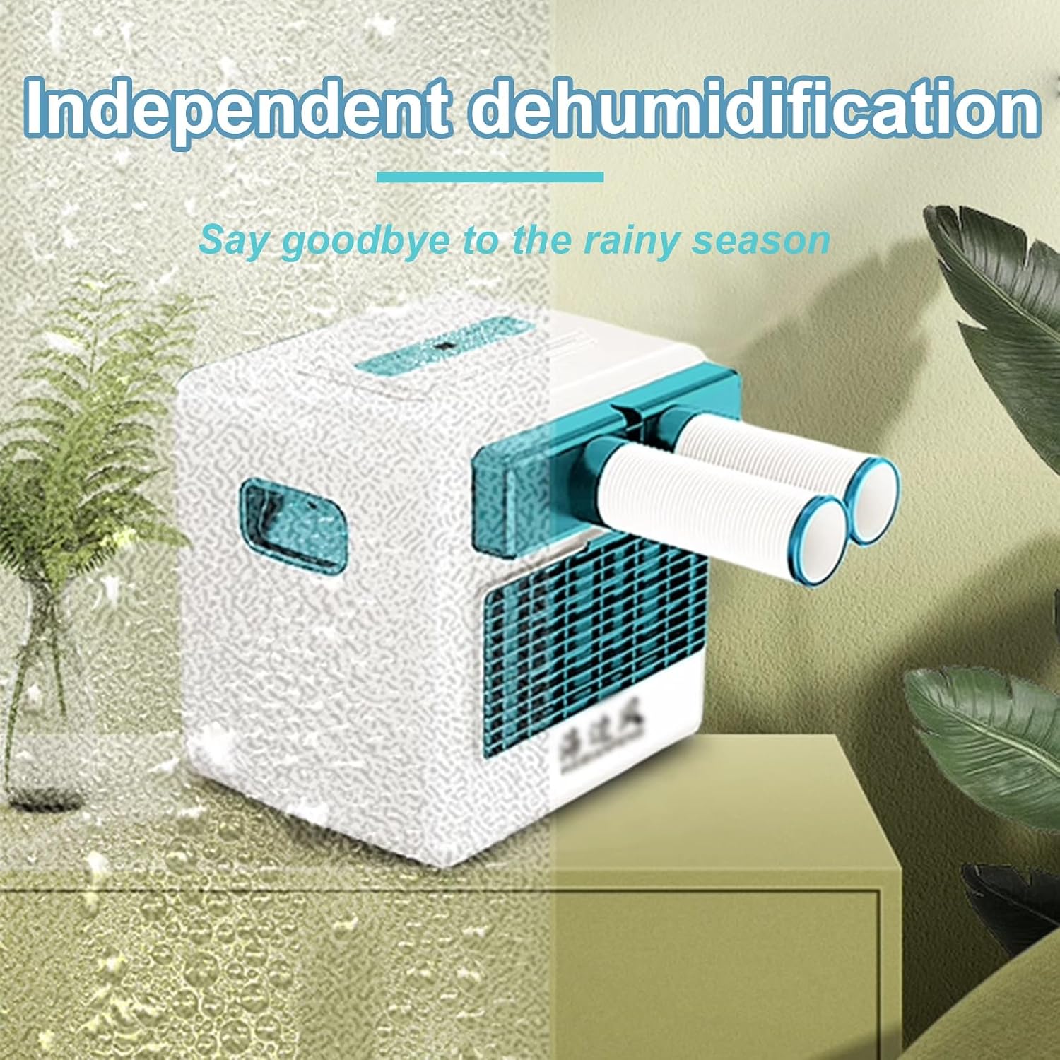 GENERIC Climatiseur Mobile Avec Evacuation 3800 Btu Refroidisseur D'air Faible Consommation D'énergie 2 Vitesses De Ventilation Avec Écran Tactile Et Télécommande